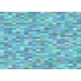 thumbnail image 1 of Ahgly Company Tapis d'Intérieur Lavables en Machine Rectangle Bleu Lierre de Transition Bleu, 7' x 10', 1 of 7