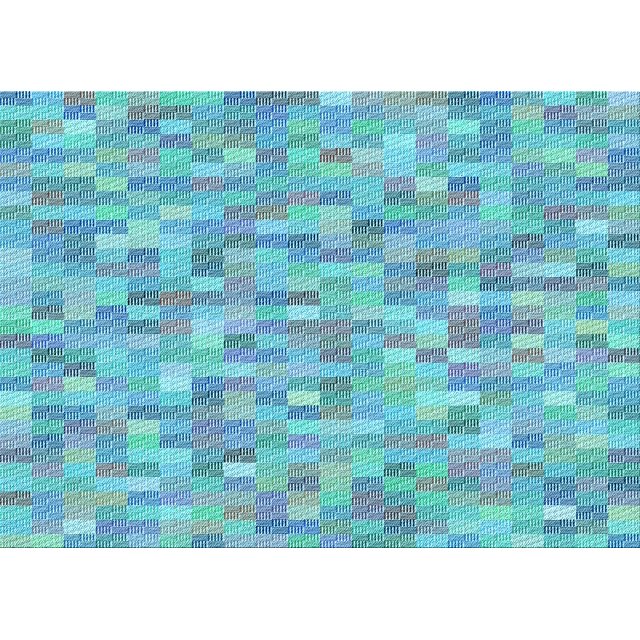 Ahgly Company Tapis d'Intérieur Lavables en Machine Rectangle Bleu Lierre de Transition Bleu, 7' x 10'