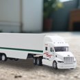 thumbnail image 1 of 1:48 Scale Alloy Container Truck Die Model Metal Sound Light Effects Realistic Detailing Functional Steering Opening Doors for Collectors Display, 1 of 3