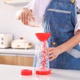 thumbnail image 2 of Flour Sieve Handheld Cooking Kitchen Icing Sugar Wide Baking Sieve Mouth Plastic Baking Tool Cup-Shaped Large Capacity Colanders for Home Red, 2 of 9