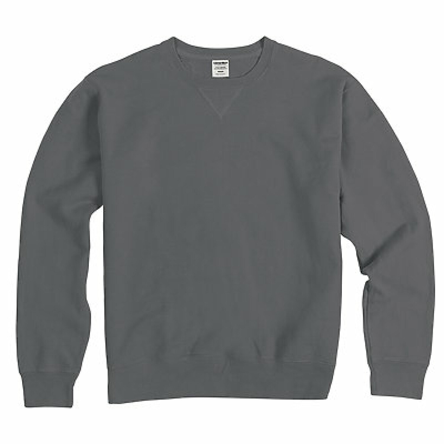 Hanes Mens Big ComfortWash Garment Dyed Fleece Sweatshirt, S, Concrete Gray