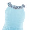thumbnail image 3 of AAMILIFE Robe Fille Brodée Fleur Formelle Fête Robe de Bal Bal Princesse Demoiselle d'Honneur Robe de Mariage, 3 of 4