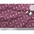 thumbnail image 2 of Soimoi Tissu en Crêpe de polyester Rose & Tissu Imprimé Floral 1 Yard 52 Inch Wide, 2 of 3