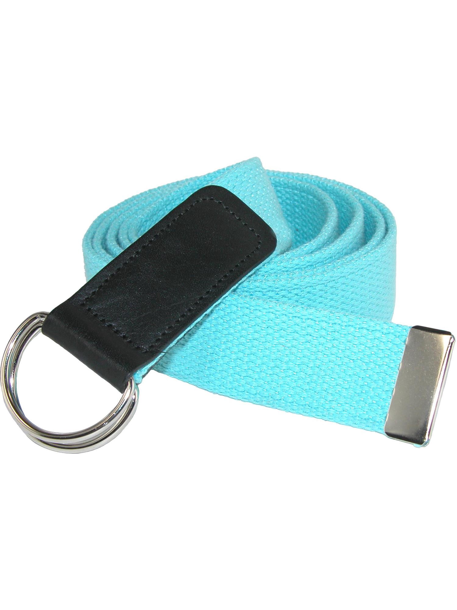 CTM®  Cotton Web Belt with Double D Ring Buckle (Women's Plus Size)