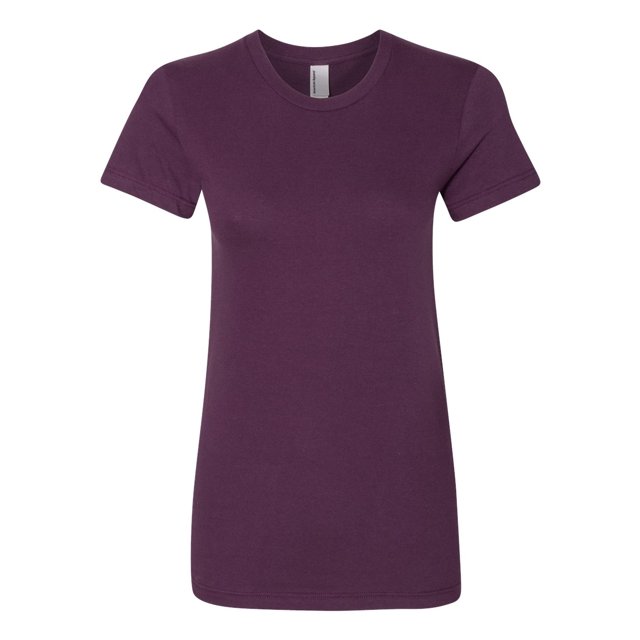 Women’s Fine Jersey Tee, S, Eggplant