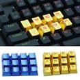 thumbnail image 1 of MesaSe 12 Pcs/ensemble Capuchons de Touches de Clavier de Jeu pour Animaux Électroplaqués de Remplacement Ensemble de Boutons, 1 of 8