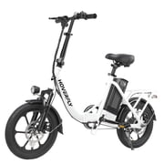Gotrax OTTO Foldable Electric City Bike, 350W Motor, 40KM Range, 25KM/H Top Speed, Lightweight Commuter eBike, White