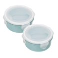thumbnail image 1 of Oleegame 2PC Blue Juice Simple Refrigerator Preservation Box Small Lunch Box Kitchen Lunch Box Plastic Storage Box Sealed Box For Lunch Kitchen Arrangement, 1 of 9