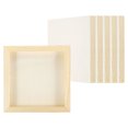 thumbnail image 1 of Uxcell 6"x6" Wood Panels Board, 6Pcs Unfinished Square Wood Canvas Wood Panel Painting Board, Wood Color, 1 of 6