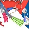 thumbnail image 3 of 28 Pieces Keychain Charms Creative Delicate Keyring Pendant Tassels Simple Handbag Decor Tassel Craft Decoration DIY Accessory Light green, 3 of 7