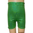 thumbnail image 3 of Youth Stylish Clothes Loose Ripped Sweatpants Block Three Point Shorts Sequin Children Adult Dance Pants Practice Shorts Attend Shows And Events, 3 of 4