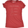 thumbnail image 1 of Womens Name The Triangles Funny Math T Shirts Sarcasm Novelty I Love Math Tee Humor, 1 of 7