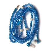 Amdohai Jewelry Pearl Necklace Stereo Earphones with Microphone 3.5mm In-ear Headphone Wired Headset Earbuds for Phone Girls