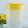 thumbnail image 2 of EeaseCA Large Capacity Milk Tea Measuring Kettle Beverage Storage Container With Lid Heat Resistant Cold Water Jug Plastic Juice Pitcher (2500ml Yellow), 2 of 8