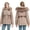 01-Khaki winter coats for women, variant on Mceream Long Fleece Jackets for Women Winter Fall Fashion Zip up Jacket Coat with Fur Hood Thickened Adjustable Waist Lightweight Warm Puffer Coat with Pockets Plus Size Outwear Khaki XL