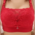 thumbnail image 3 of UPPADA Clearance Deals Plus Size Front Button Bras for Women Sports Bras Full Coverage Soft Sleep Wirefree Bras Push Up Bra Seamless Comfort Supportive Bras Plus Size Everyday Bra, 3 of 3
