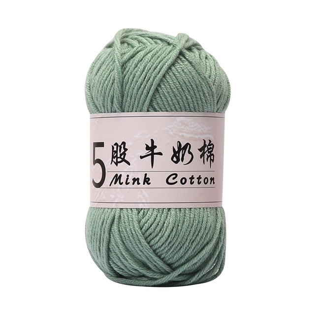fheaev 5 Strands Milk Cotton Doll Crochet Diy Knitting Thread Baby Sweater Wool Ball