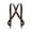 Coffee, variant on Men's Suspenders With Clips Work Suspenders Apparel Accessories Washable Elastic Black