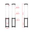 thumbnail image 4 of Telescopic Suitcase Luggage Bag Parts Trolley Suitcases Replacement Telescopic Rods Luggage Handle Repair Part Long, 4 of 7