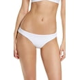 thumbnail image 3 of Becca Fine Line Ribbed Hipster Bikini Bottoms, White, M, 3 of 5