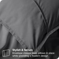 thumbnail image 4 of Bare Home Pillow Sham Set - Premium 1800 Collection - Double Brushed - Euro, Gray, 4 of 7