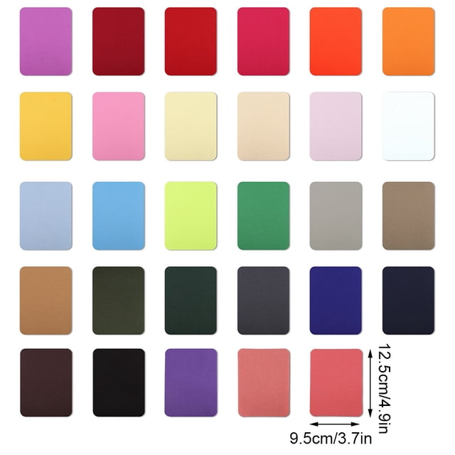 10 Pcs Écussons Thermocollants pour Réparation de Vêtements Accessoires pour Vêtements Faits à la Main Fournitures de Couture pour Raccommoder Réparer Coude Jeans Déchirés Rouge Violacé