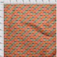 thumbnail image 4 of oneOone Polyester Spandex Orange Fabric Geometrical Sewing Craft Projects Fabric Prints By Yard 56 Inch Wide, 4 of 4