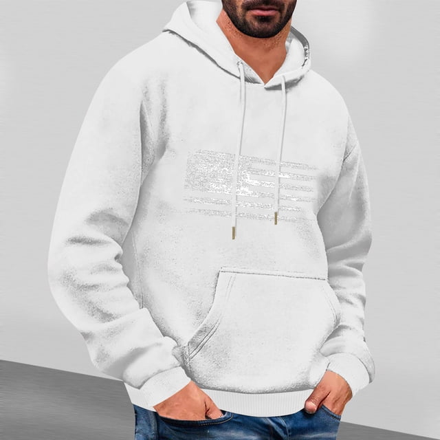 Styesk Chandails pour Hommes Chandail à Capuche Décontracté Imprimé à Manches Longues pour Hommes