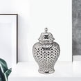 thumbnail image 4 of jifeng Ceramic Ginger Jar Temple Jar Crafts Porcelain Ginger Jar for Desktop Countertop, 4 of 8