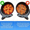 thumbnail image 4 of Reusable Silicone Air Fryer Liners 3 Pack, Easy Clean Air Fryer Accessories, Non Stick, AirFryer Accessory, 4 of 5