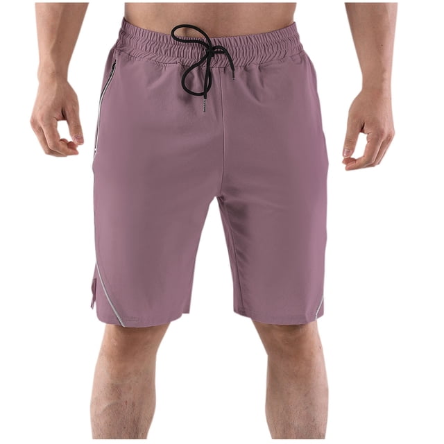 TopLLC Mens Shorts, Man Shorts Men's Solid Color Casual Drawstring Elastic Sweat Running Fitness Shorts