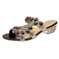 thumbnail image 2 of Mefallenssiah Women'S Summer New Rhinestone Color Diamond One Line Thick Sole Fashion Wedge Sandals, 2 of 7