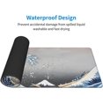 thumbnail image 2 of Extended Large Mouse Pad, Wave Painting Big Gaming Mouse Mat Non-Slip Water-Resistant Rubber Base Computer Keyboard Mouse Mat 31.5X11.8 inch Large Kanagawa Full Desk Mousepad 3D Pattern Keyboard Mat, 2 of 5