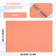 thumbnail image 3 of A4 Soft Binder Lateral Leather Face 6-hole Clip Binder Clasp Removable High Horizontal Text Clip Housing, 3 of 4
