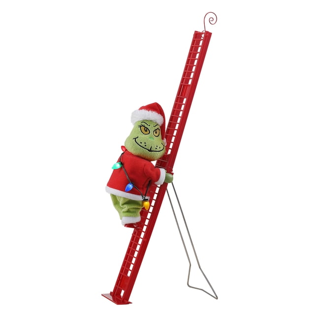 Grinch Animated Tabletop Climber Decoration, The Grinch, 17"
