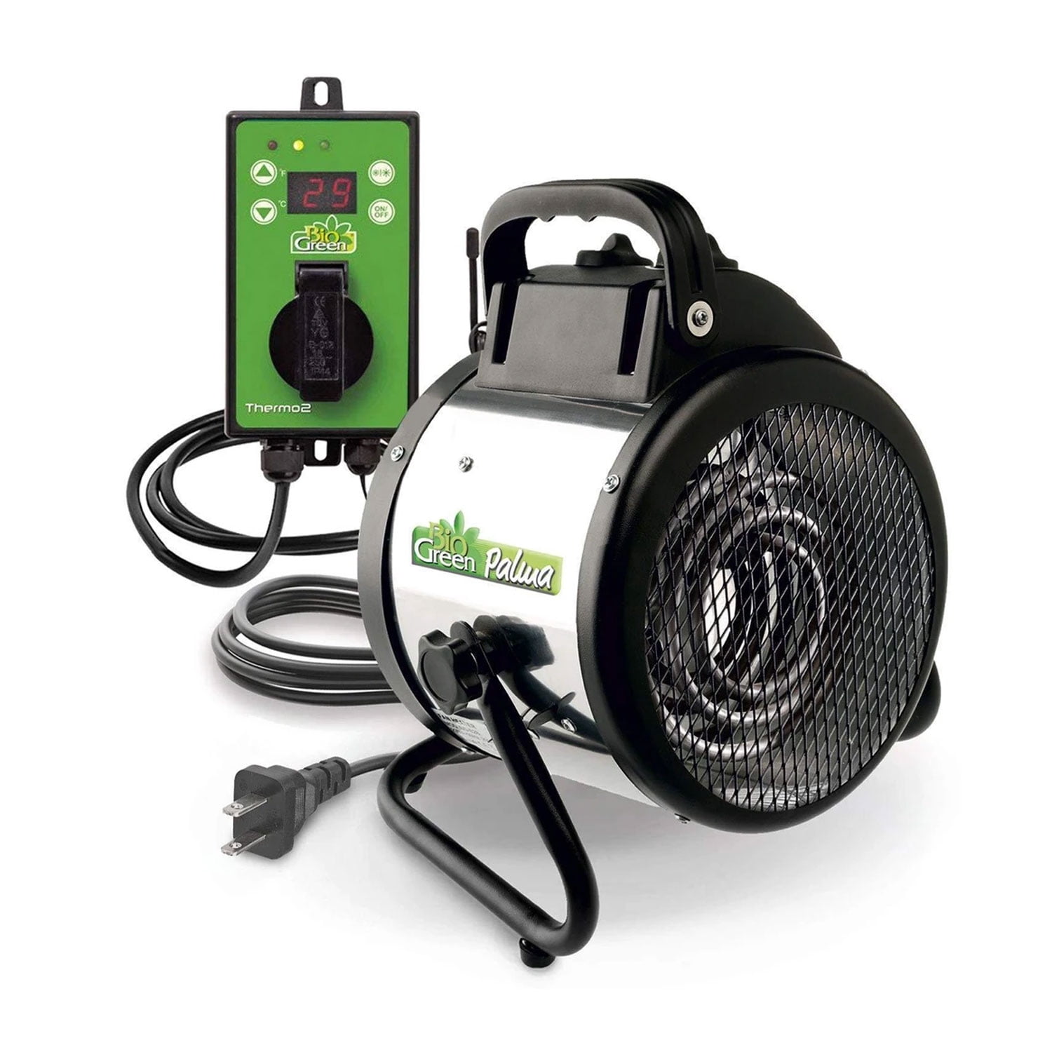Bio Green PAL 2.0/USDT Palma Greenhouse Heater w/ Digital Thermostat, 120 Sq Ft
