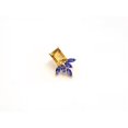 thumbnail image 3 of Natural Citrine Earrings-14k Gold Designer Exclusive Floral Design Stud Earrings, 3 of 6