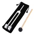 thumbnail image 2 of Milaget Tuning Fork Aluminum Alloy Practical Durability Premium Portable with Mallet Silver, 2 of 6