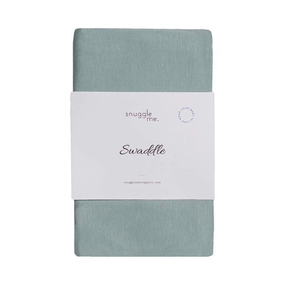 snuggle me Couverture Emmaillotage / Coton Biologique, Douce et Extensible, 47 x 47 Pouces (Ardoise)