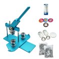 thumbnail image 1 of ChiButtons (Kit) 25mm (1") Button Maker Machine-B400 Model (Black) + 25mm Die Moulds + 500 set Button Components + Adjustable Circle Cutter (Blue), 1 of 7