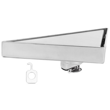 Drain de Sol Dissimulé Ensemble de Drain d'Angle Triangulaire pour Maison Balcon Salle de Bain Douche