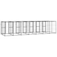 thumbnail image 3 of vidaXL Niche pour Chien Extérieure en Acier 16.94 M2, 3 of 4