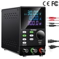 thumbnail image 1 of Kuaiqu 30V 10A DC Power Supply Variable Bench Power Supply, Colour 4-Digit LCD Display,Encoder Knob and Output Switch Model SPPS3010D, 1 Pack, 9.4" x 3.3" x 5.9", 1 of 13