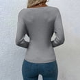 thumbnail image 4 of EGNMCR Cardigans pour Femmes, Chandails pour Femmes Mode Femmes Hiver Manches Longues Chandail Col en V Décontracté Hauts Chandail Femmes, 4 of 7