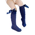 thumbnail image 4 of FOCUSNORM Baby Girls Cute Knee High Socks Cable Knit Cotton Socks with Bow, 4 of 9
