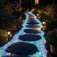 thumbnail image 4 of 500 Pack - Colorful Luminous Garden Outdoor Decoration Fish Tank Aquarium Glow Stones - Path Lighting Versatile Landscape Accents Long, JKODE, 4 of 9