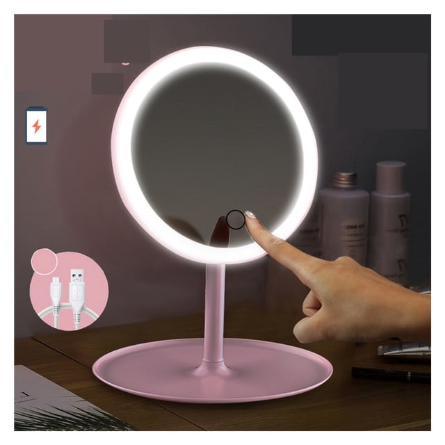 Makeup Mirror Led Touch Screen Mirror Standing Mirrors Table Mirrors Vanity Miroir Cosmetic Mirror With Lights Make Up Miroir ,Widely Use