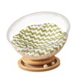 thumbnail image 4 of S SERENABLE Lit pour Chat Meuble pour Chat Transparent, Quatre Saisons, Facile à Nettoyer, Robuste avec Coussin Base Ronde pour Animaux, 4 of 9