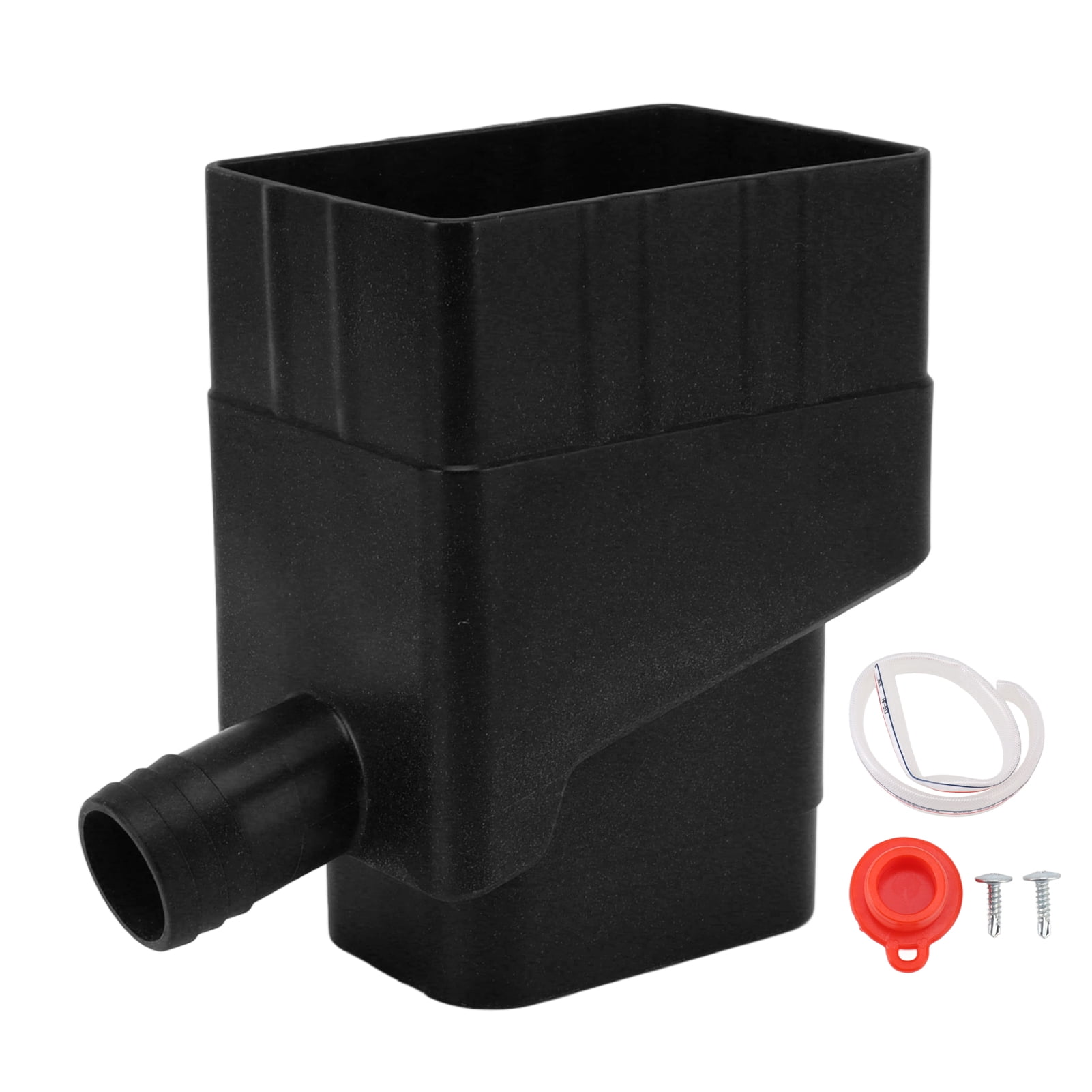 Rainwater Collection System, Durable Downspout Diverter Kit Easy To Install Professional Standard For Lawn For Outdoor White,Black,Green,Dark Brown