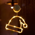 thumbnail image 1 of LSLJS Christmas Lights Christmas LED Light Decoration with Suction Cup Hook Christmas Tree Snowflake Snowman Battery Powered Indoor Bedroom Window Display Holiday Lights Warm White, 1 of 6